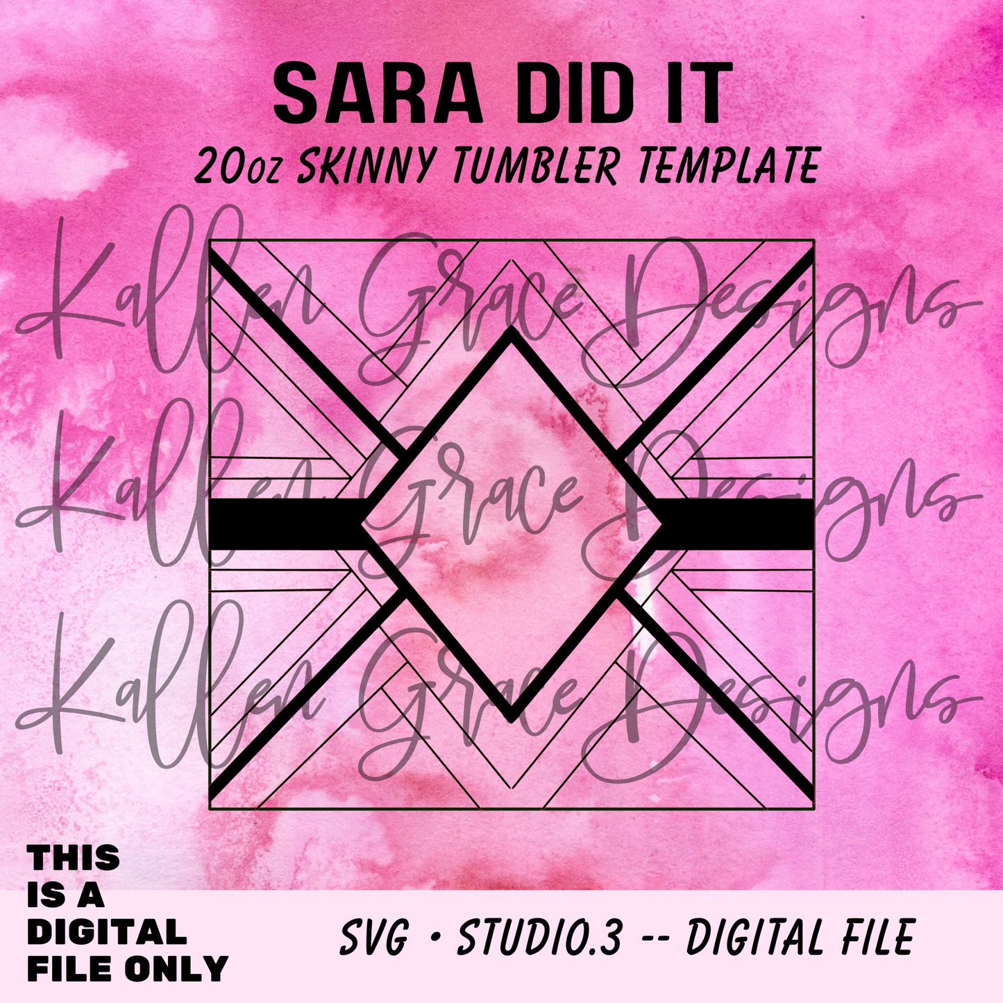 20oz 216 Did It {Tumbler Template}