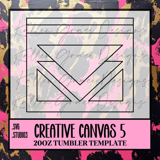 20oz Creative Canvas #5 {Tumbler Template}