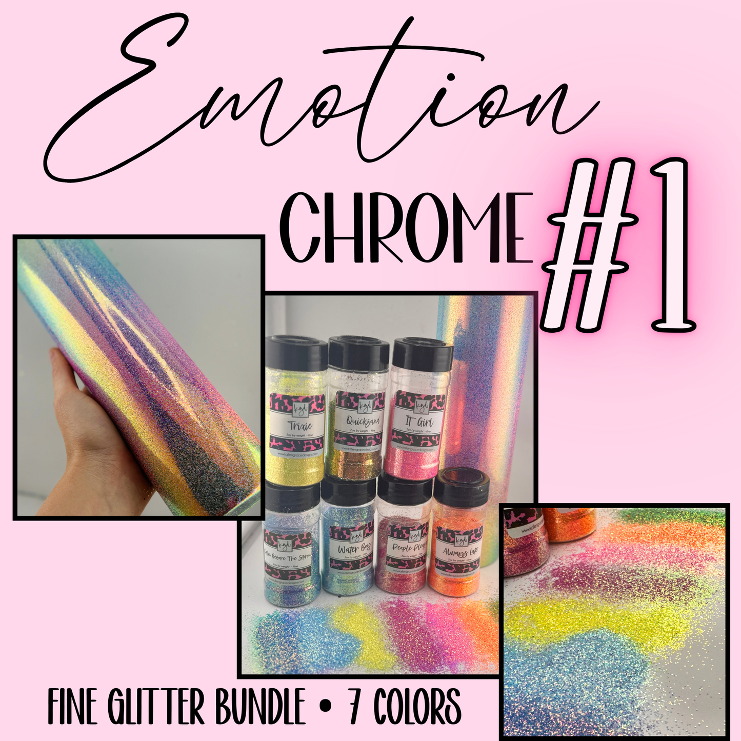 Emotion Chrome Glitter Bundle #1 {7 Colors}