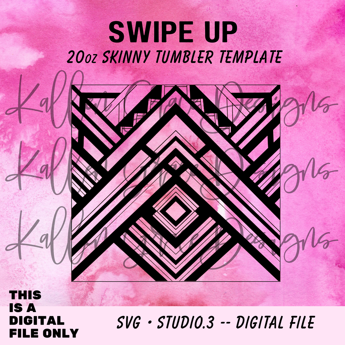 20oz Swipe up {Tumbler Template}