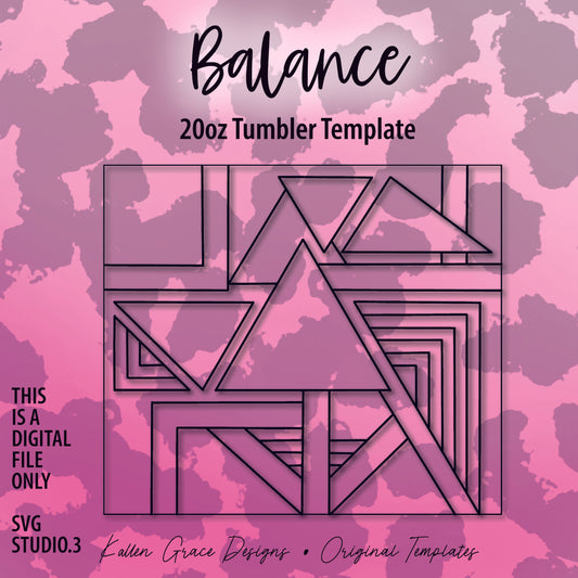 20oz Balance Tumbler Template