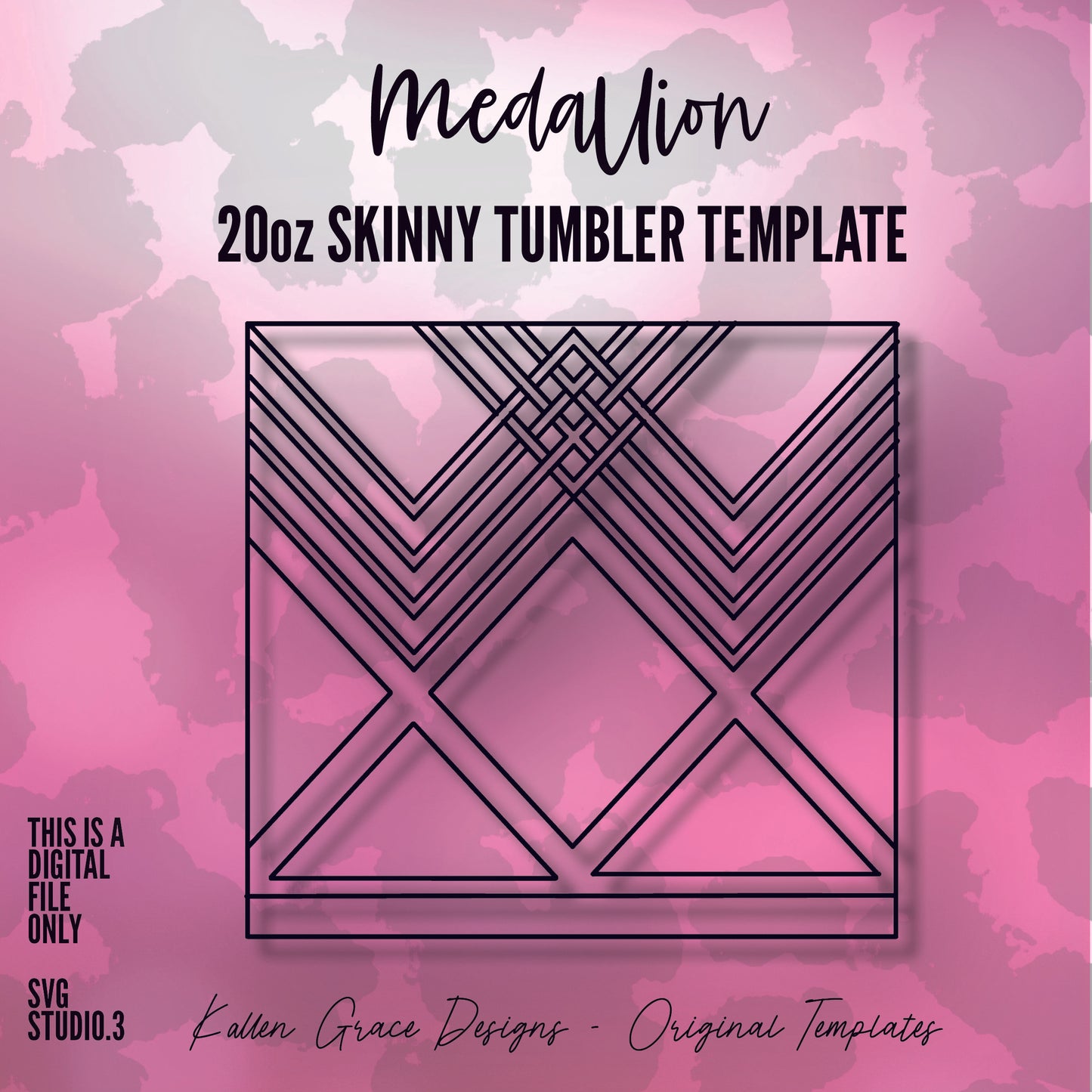 20oz Medallion Tumbler Template
