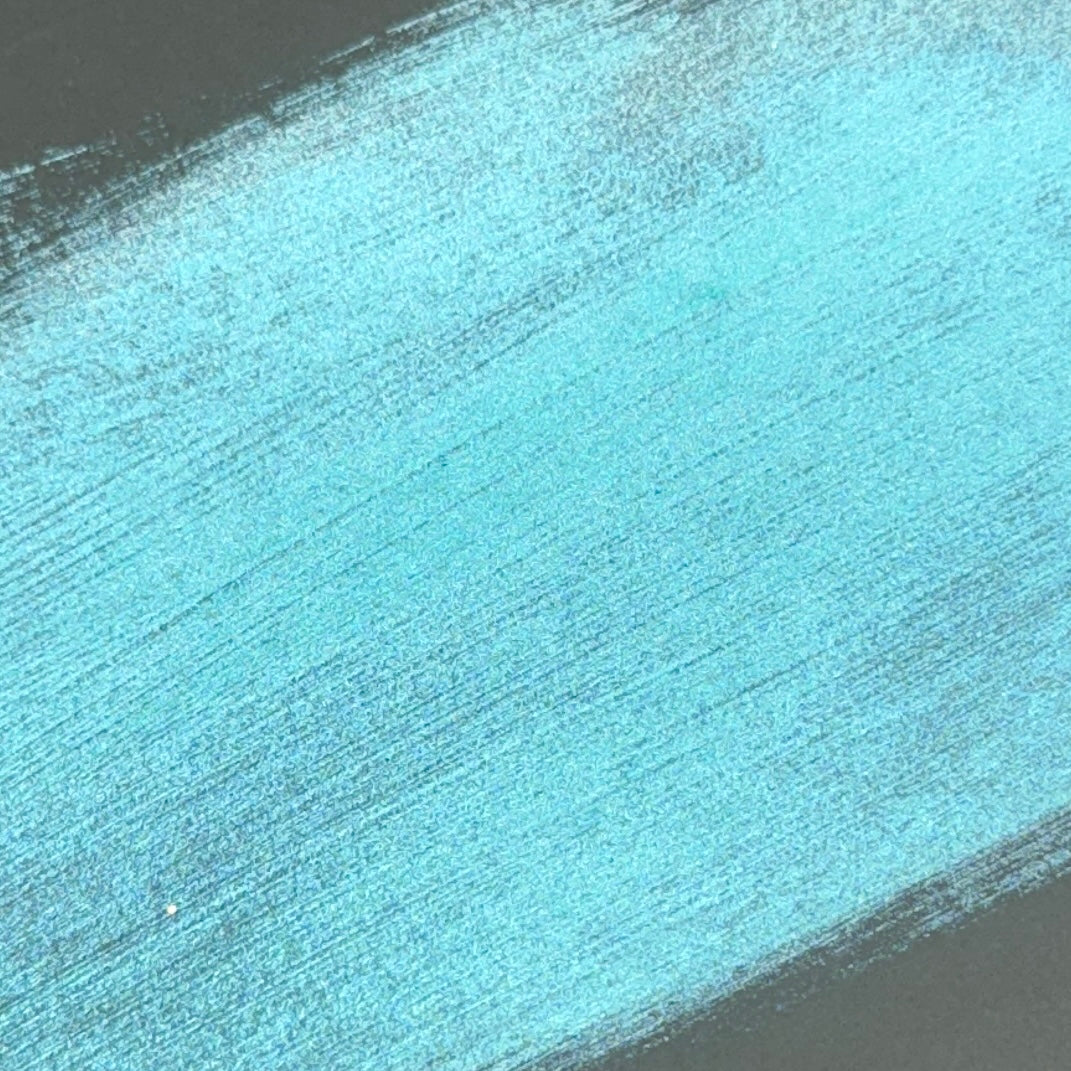 Vibrant Turquoise Shimmer {Dylusions Paint}
