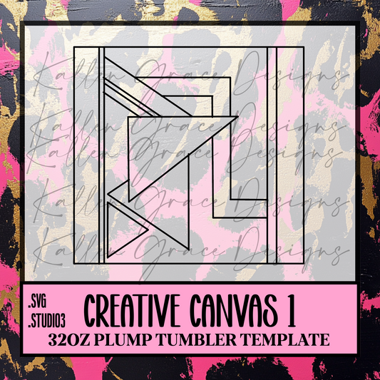 32oz Creative Canvas #1 {Tumbler Template}