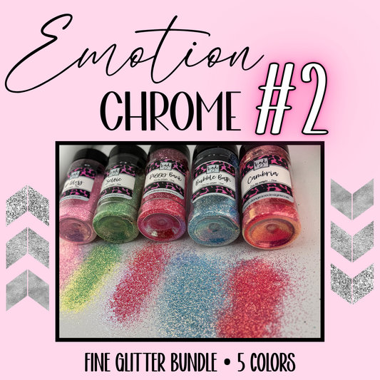 Emotion Chrome Glitter Bundle #2 {5 Colors}