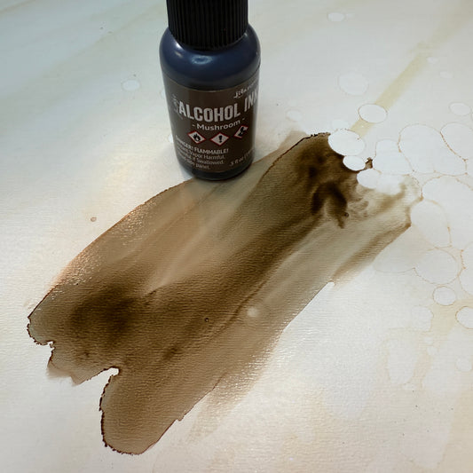Mushroom {Tim Holtz Alcohol Ink}