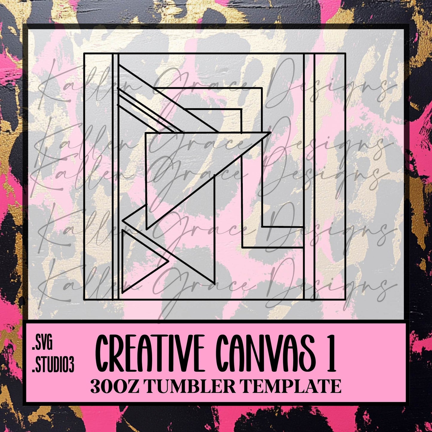 30oz Creative Canvas #1 {Tumbler Template}