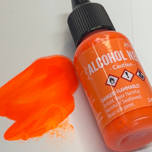 Caution {Tim Holtz Alcohol Ink - Neon}