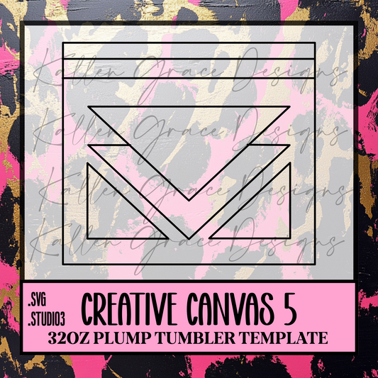 32oz Creative Canvas #5 {Tumbler Template}