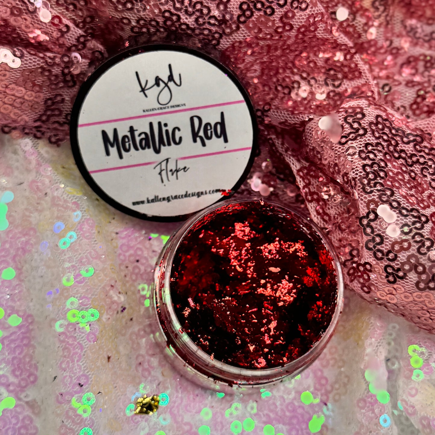 Metallic Red {Foil Flake}