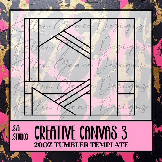 20oz Creative Canvas #3 {Tumbler Template}