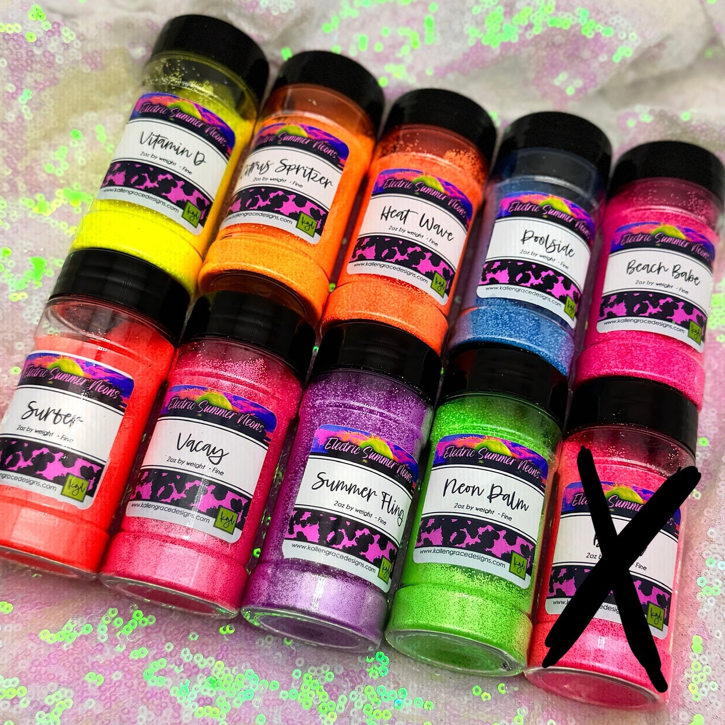 Electric Summer Neon Glitter Bundle {Fine}