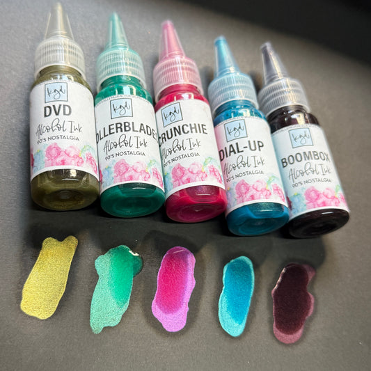 Alcohol Ink {90's Nostalgia Bundle}• Set of 5