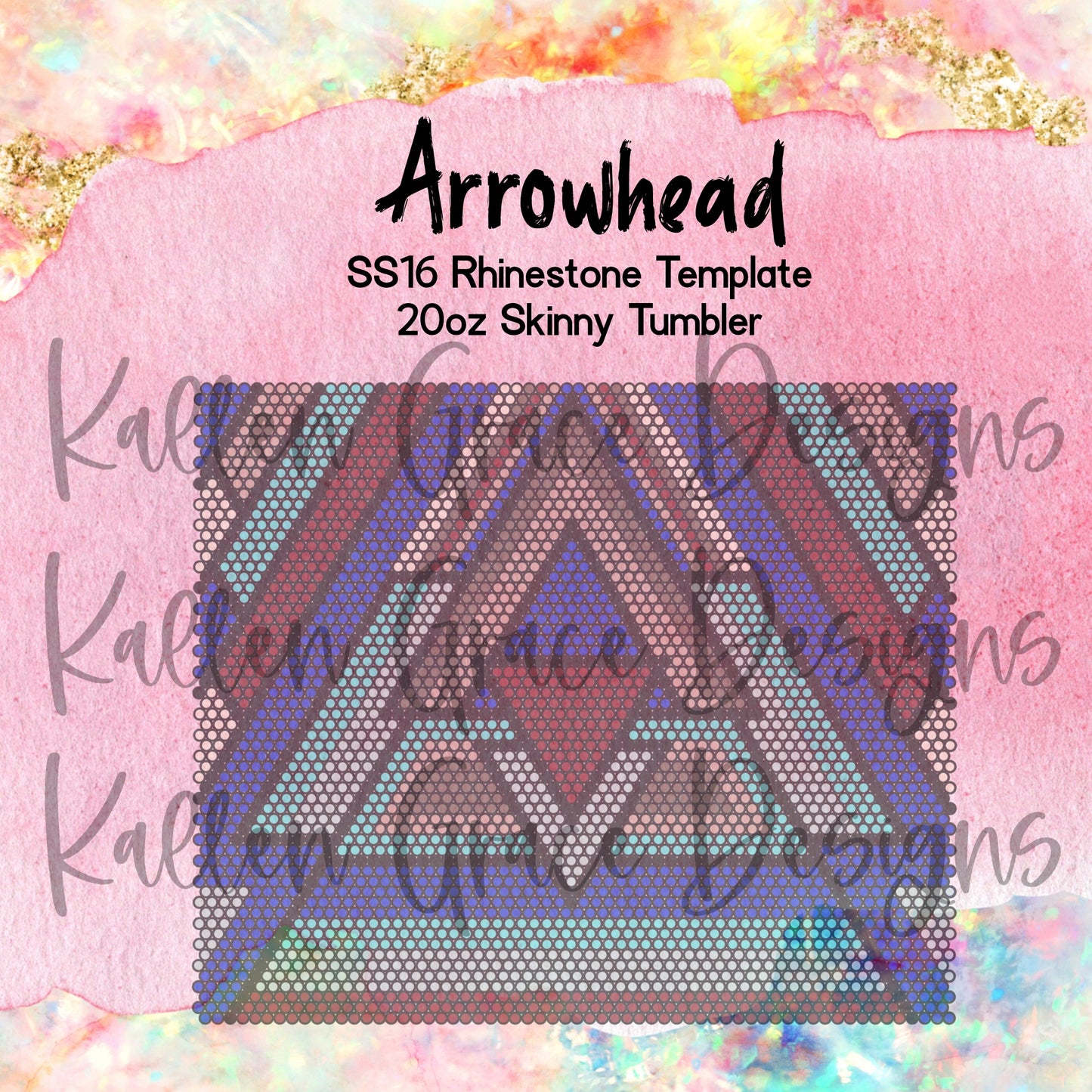 Arrowhead SS16 Rhinestone Template