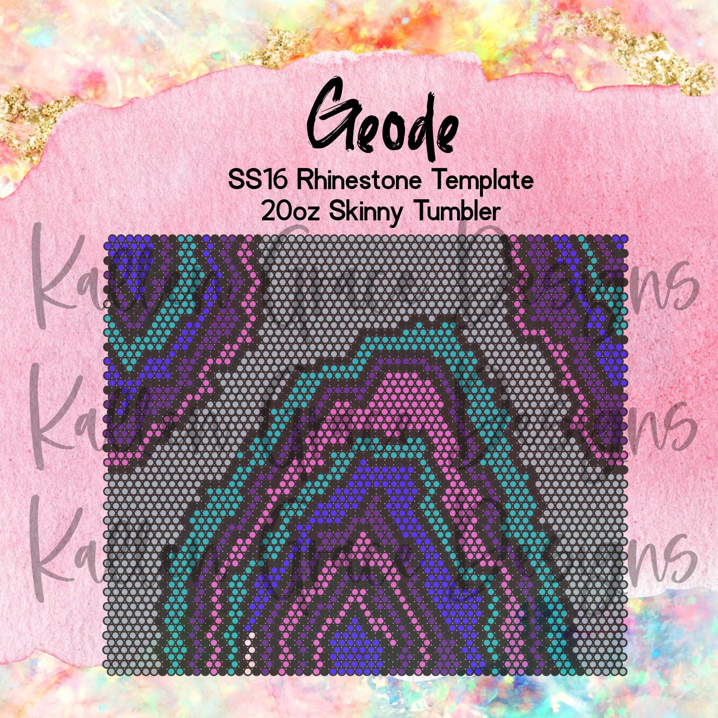 Geode SS16 Rhinestone Template