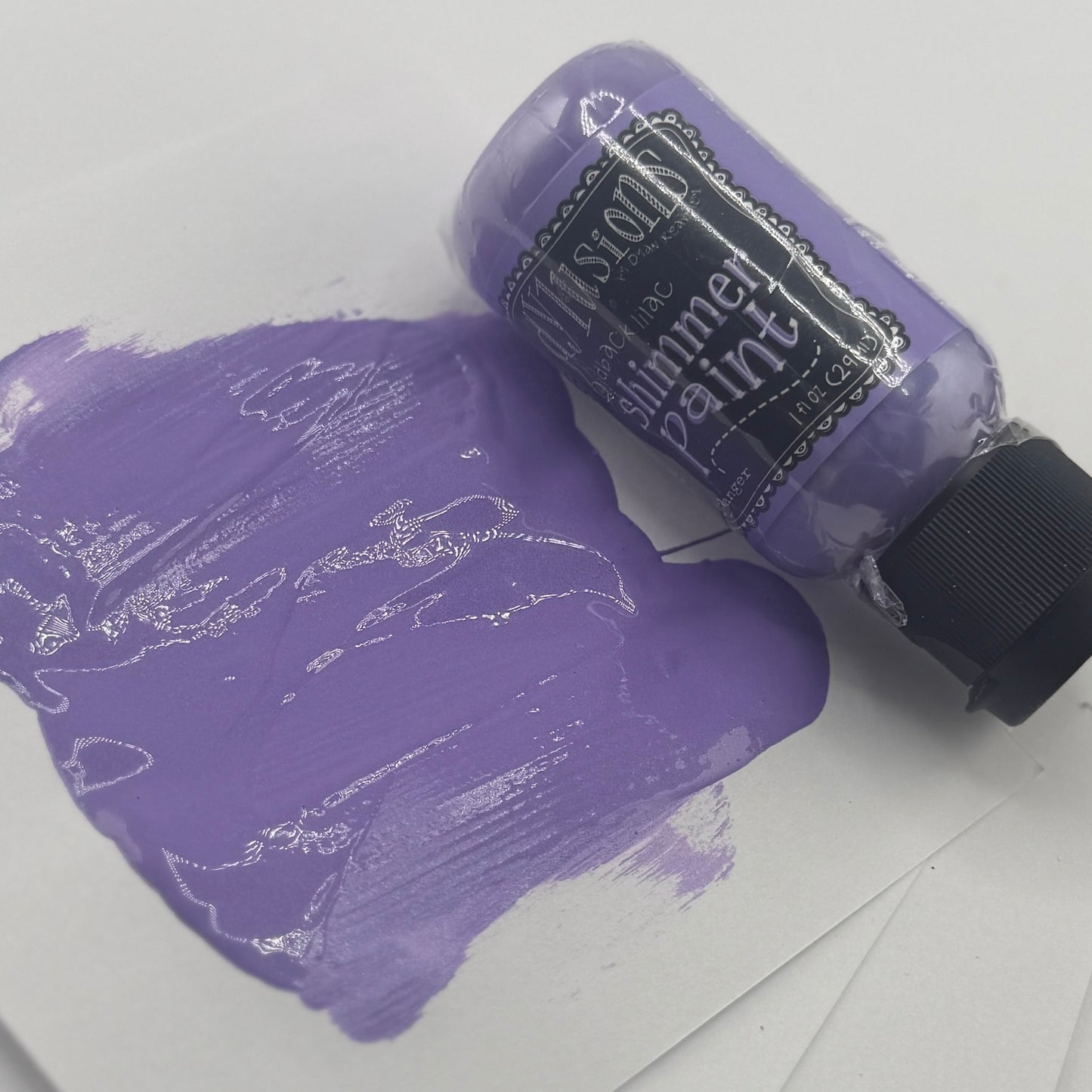 Laidback Lilac Shimmer {Dylusions Paint}