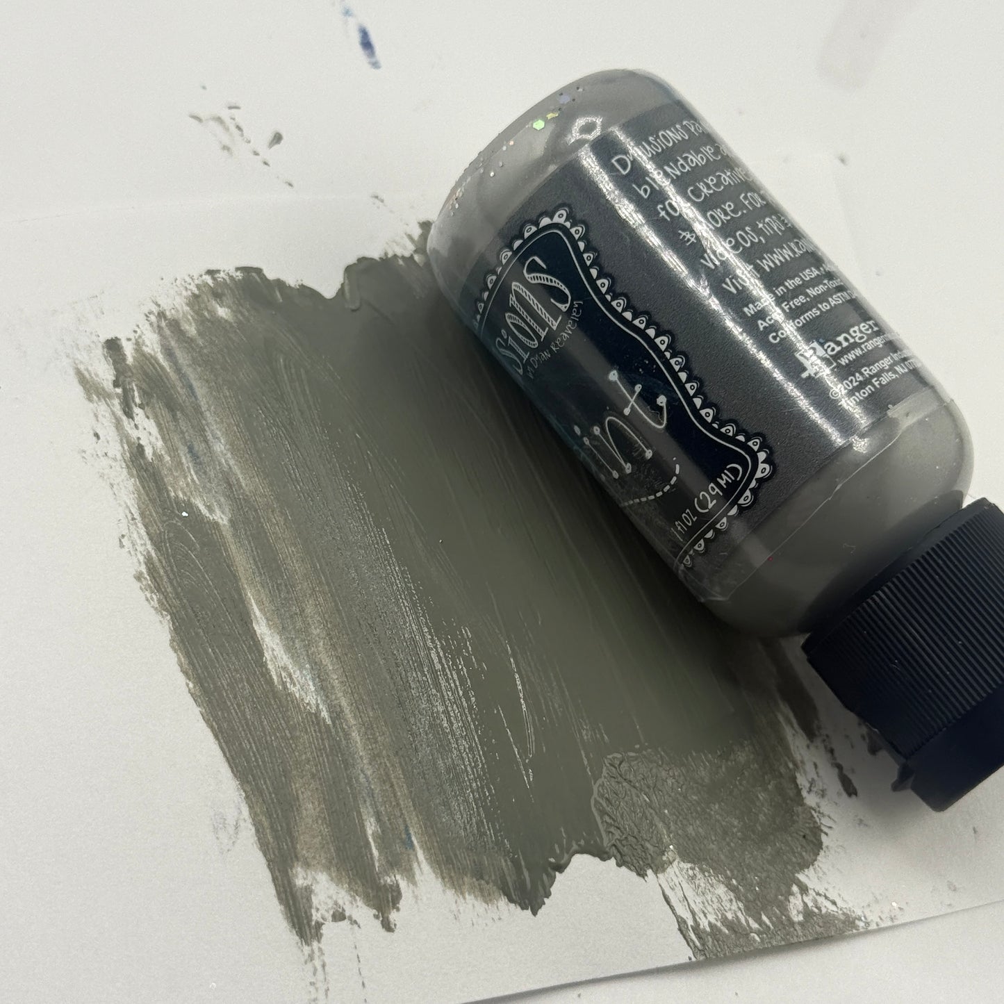 Rainy Day {Dylusions Paint}