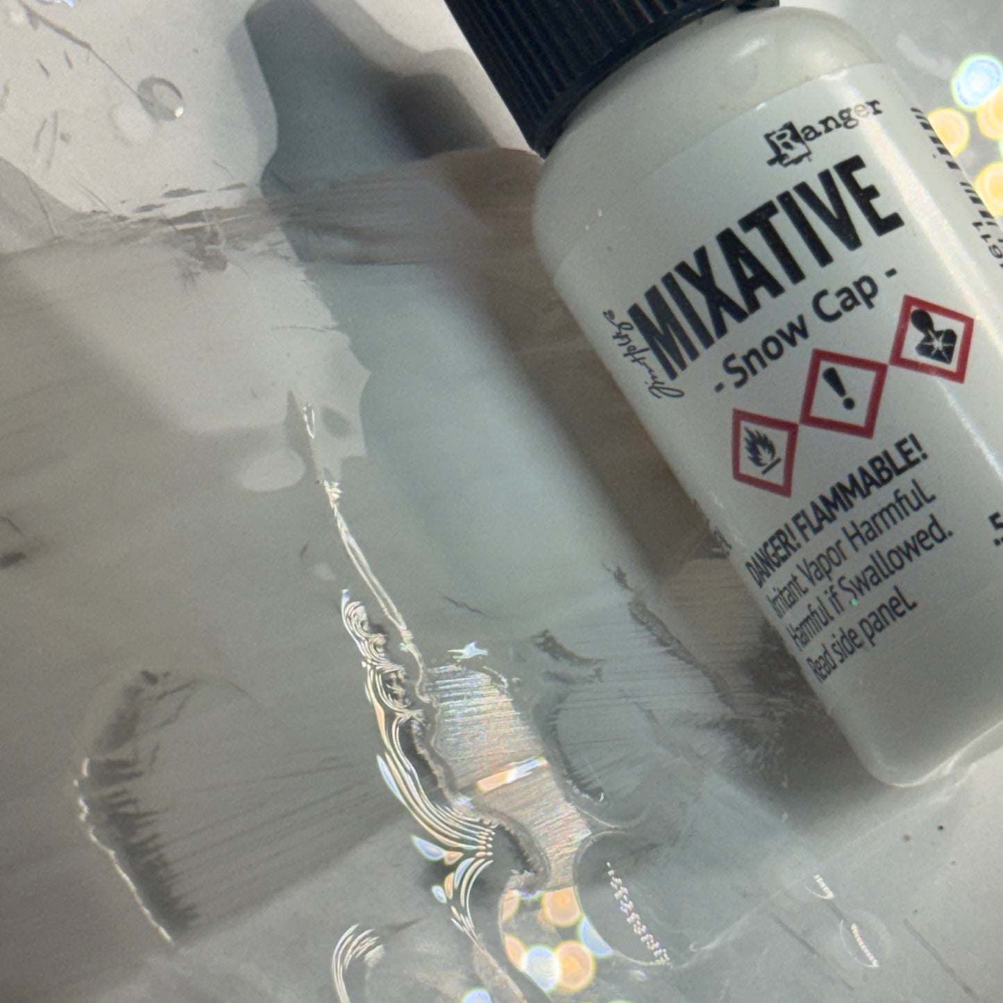 Snow Cap Mixative {Tim Holtz Alcohol Ink}