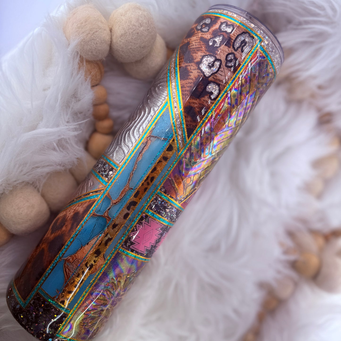 #21 Boujee Pinstriped Mixed Media // 32 Plump