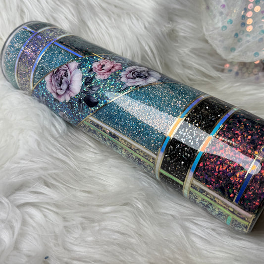 #10 {RTS} Mermaid Tears Floral Color Blocked- 32 Plump