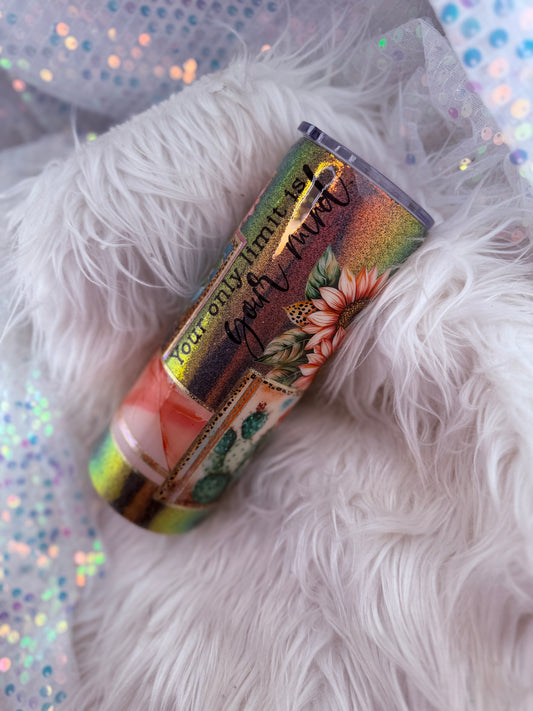 #77 {RTS} Your Mind is Your Only Limit Patchwork- 24oz Plump