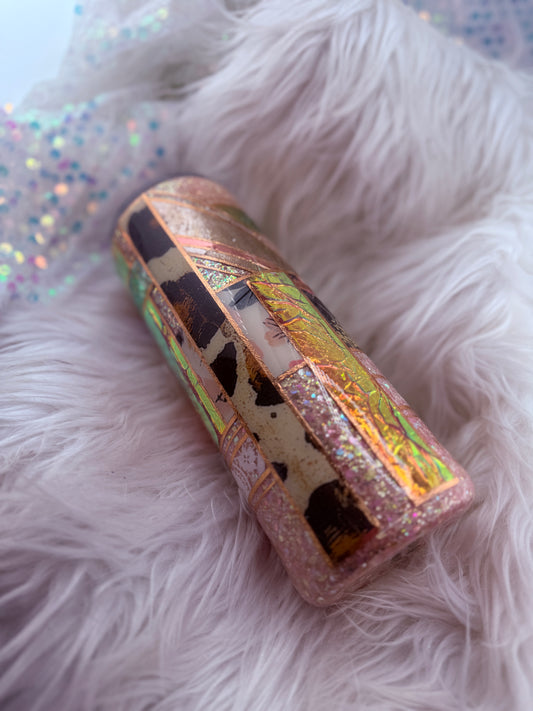 #81 {RTS} Pink Mixed Media - 24oz Plump