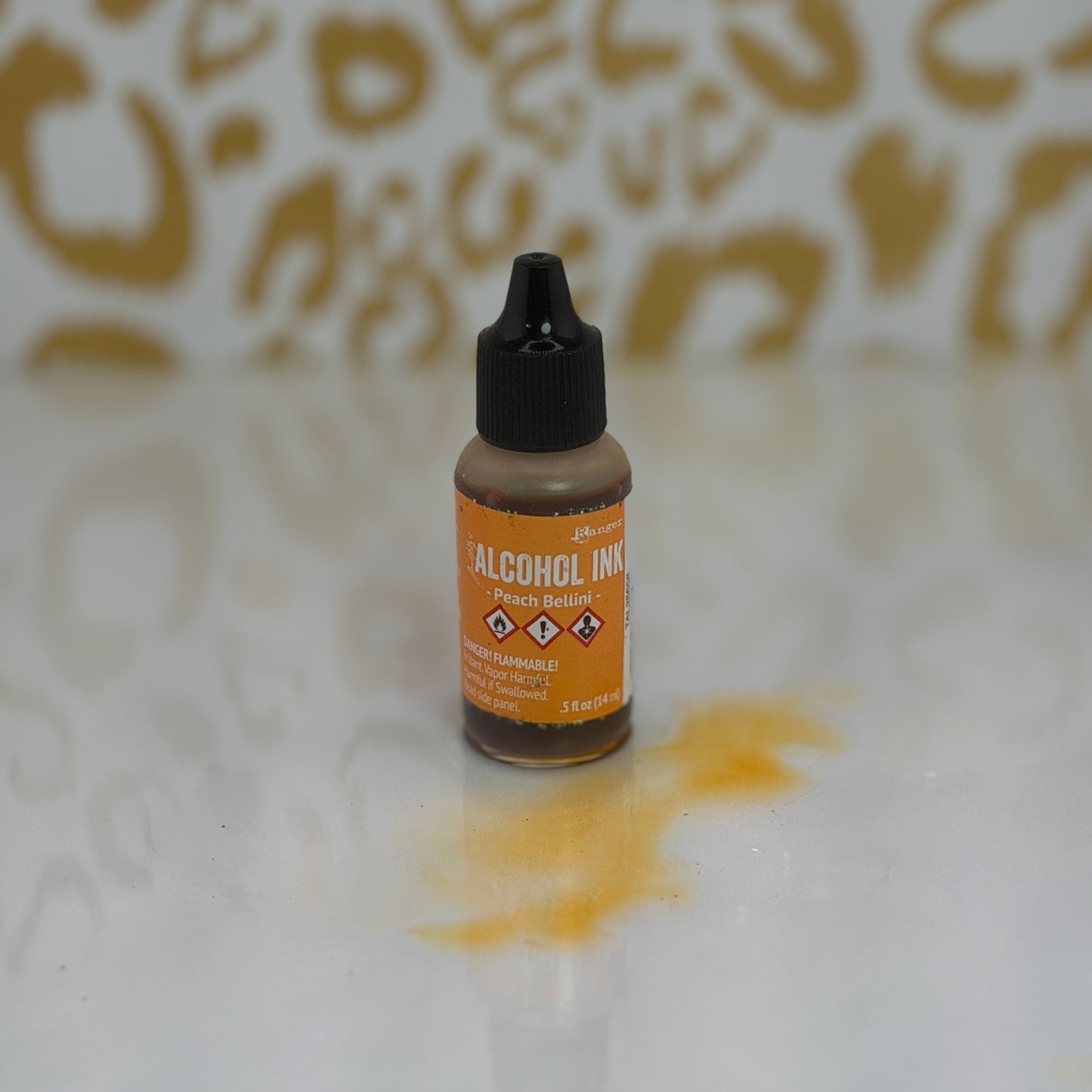 Peach Bellini {Tim Holtz Alcohol Ink}