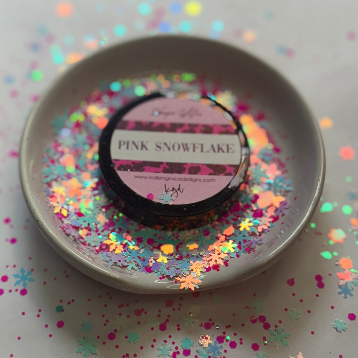 Pink Snowflake {Shape Glitter Mix}