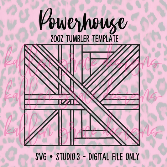 20oz Powerhouse {Tumbler Template}