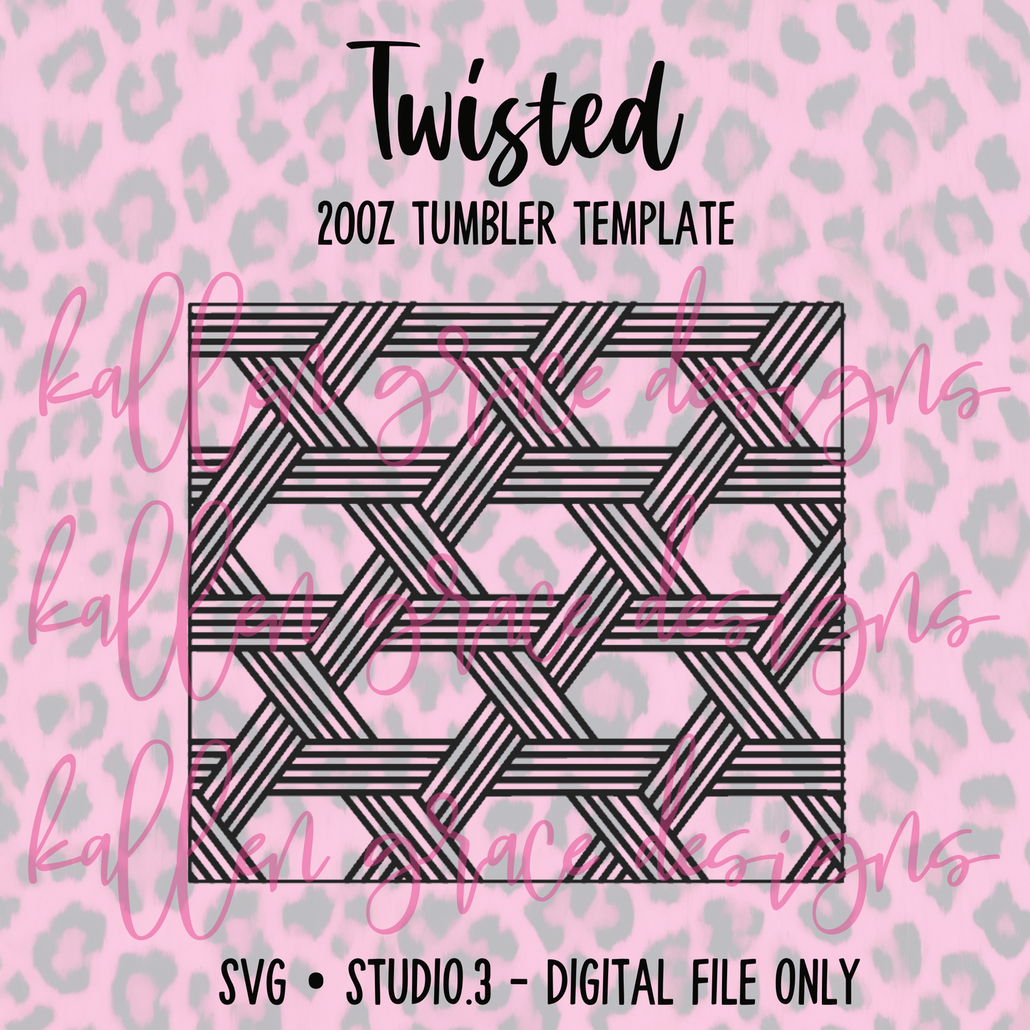 20oz Twisted {Tumbler Template}