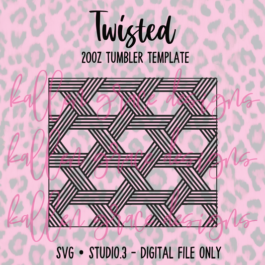 20oz Twisted {Tumbler Template}