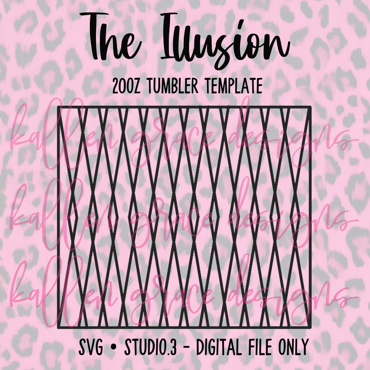 20oz The Illusion {Tumbler Template}