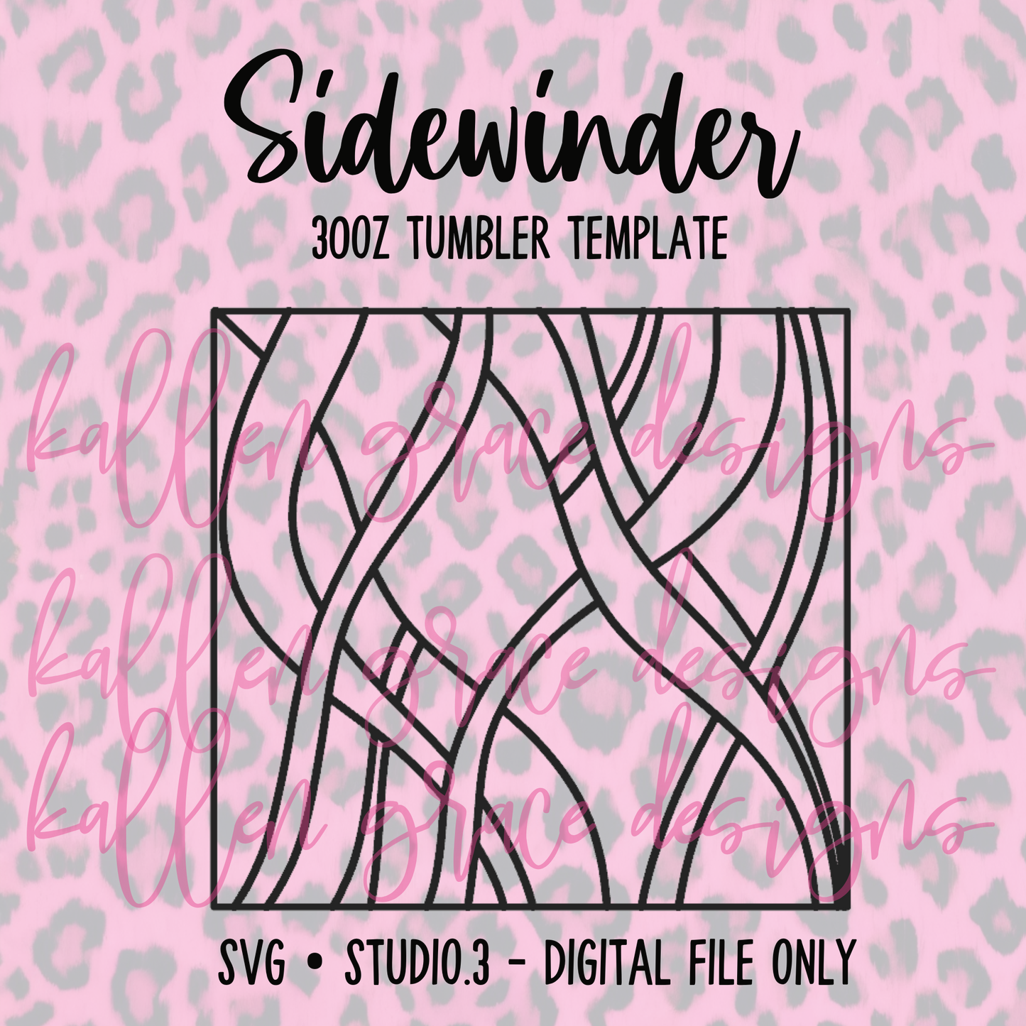 30oz Sidewinder {Tumbler Template}