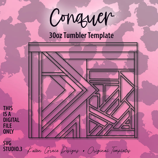 30oz Conquer Tumbler Template