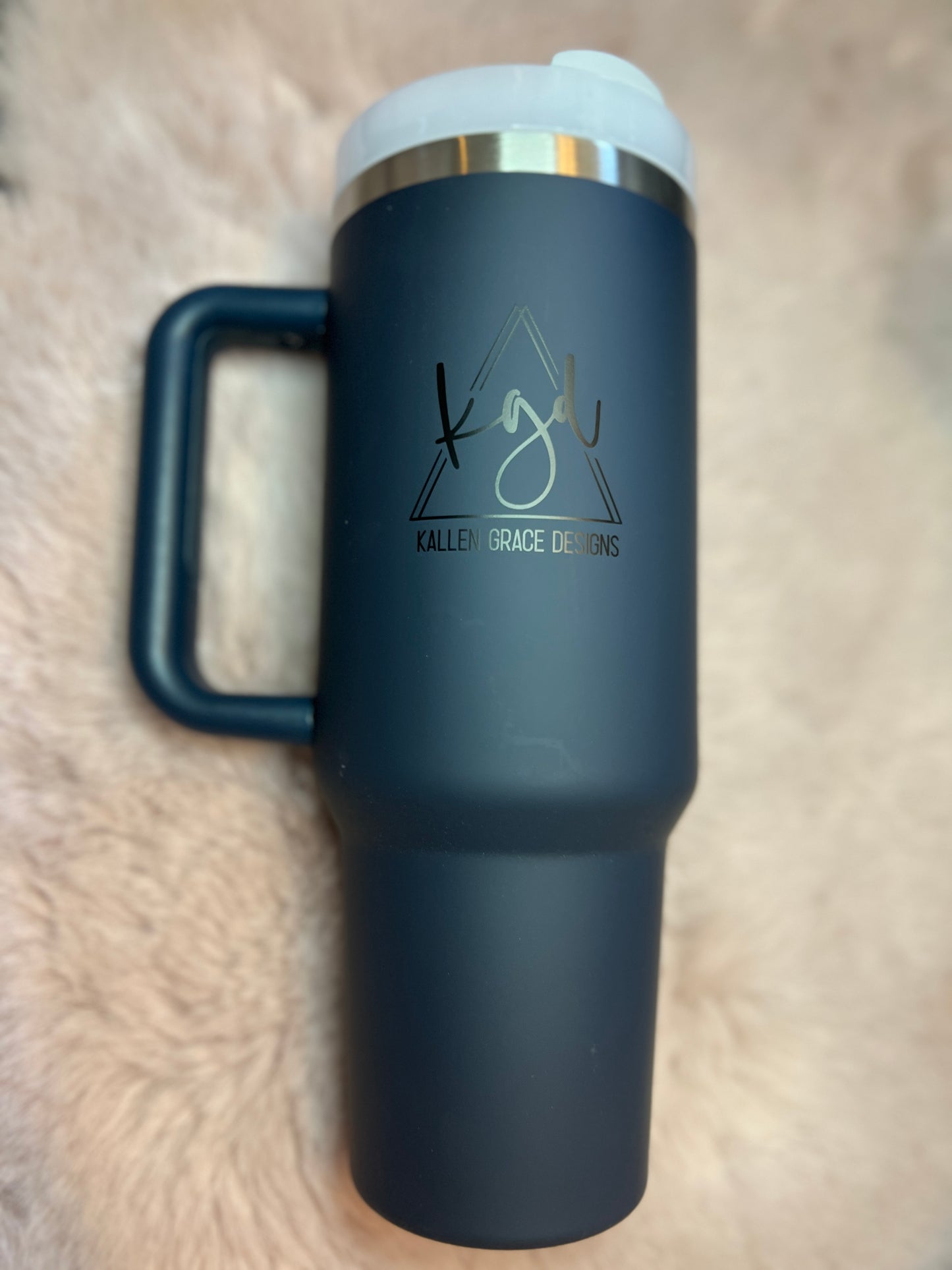 {Navy} 40oz KGD Handle Tumbler