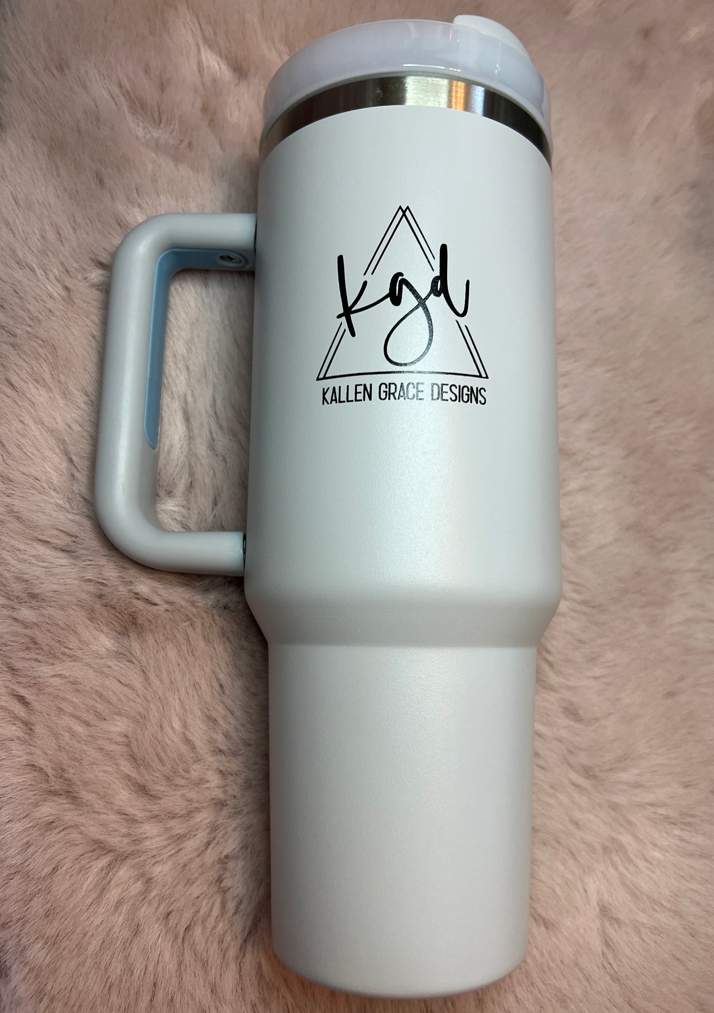 {Ice Grey} 40oz KGD Handle Tumbler
