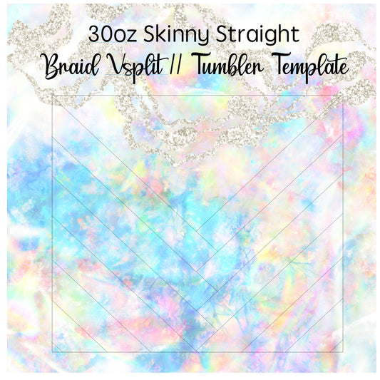 30oz V-Split Braid Tumbler Template