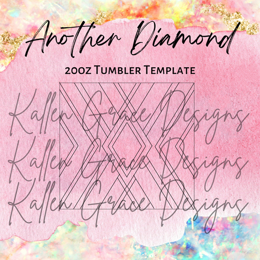 20oz Skinny "Another Diamond" Tumbler Template
