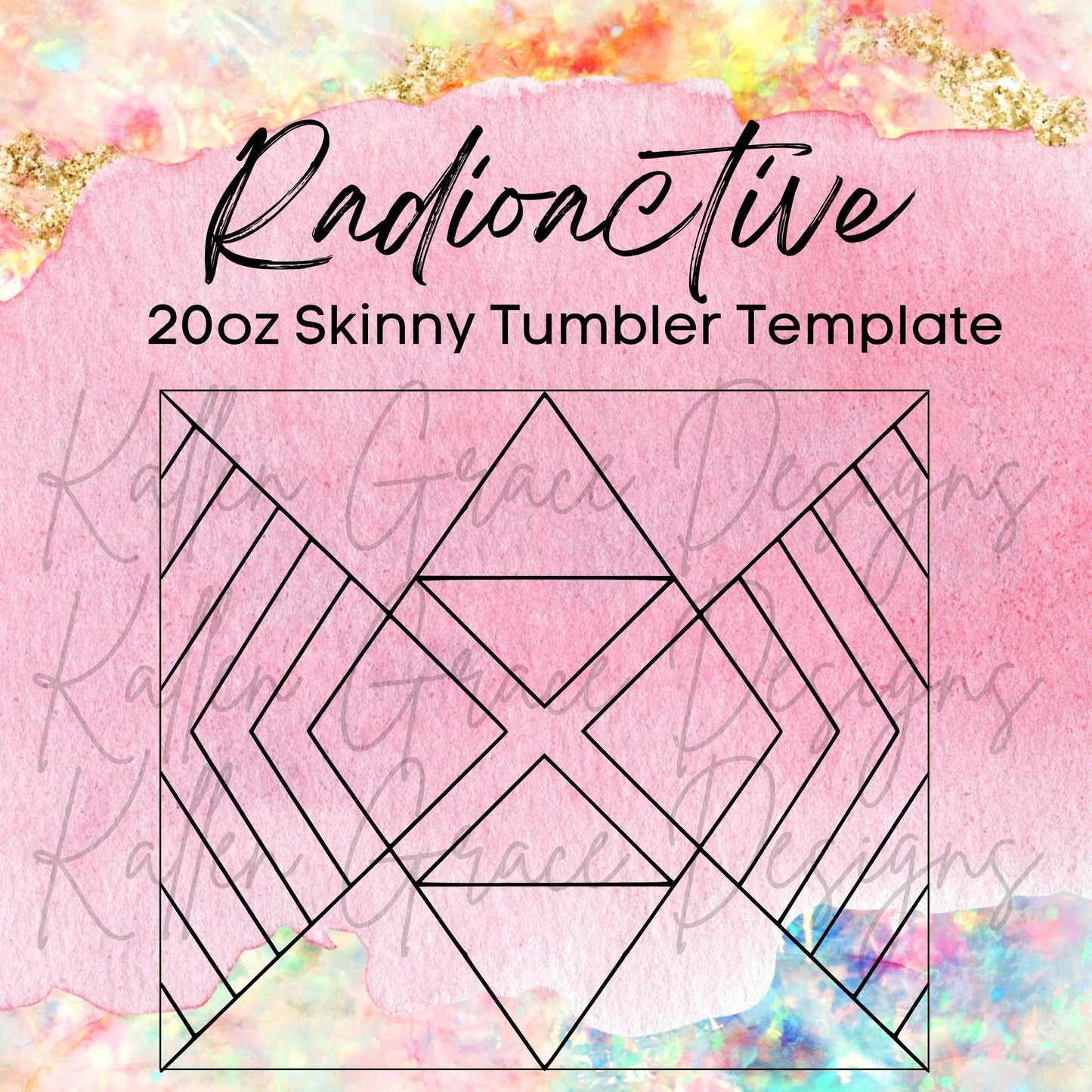 20oz Skinny Radioactive Template