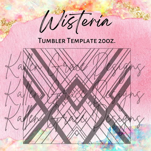 20oz Wisteria Tumbler Template