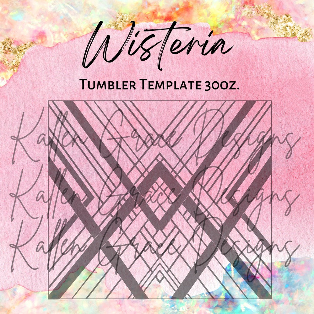 30oz Wisteria Tumbler Template