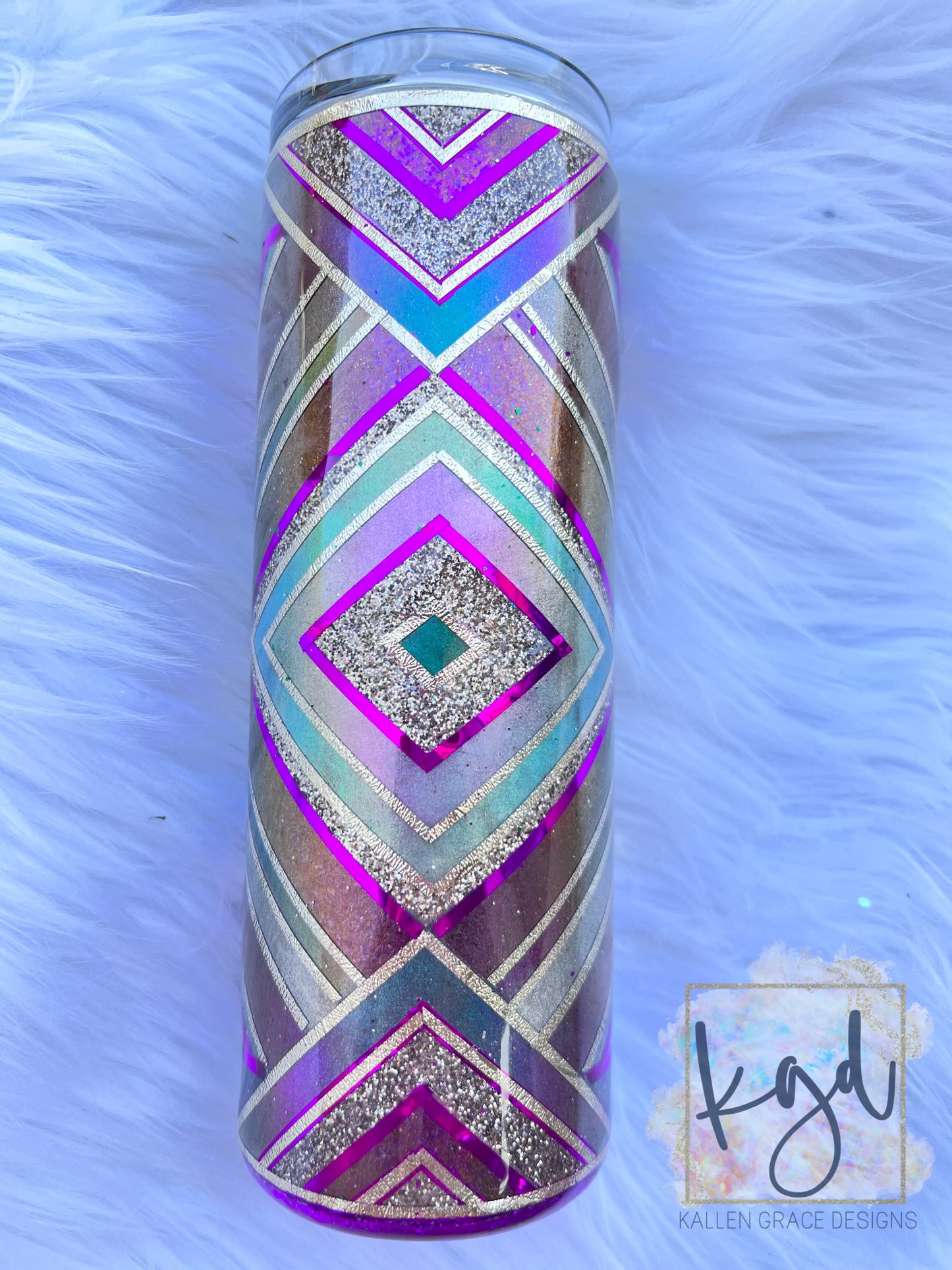 20oz Skinny Diamond Trance Template