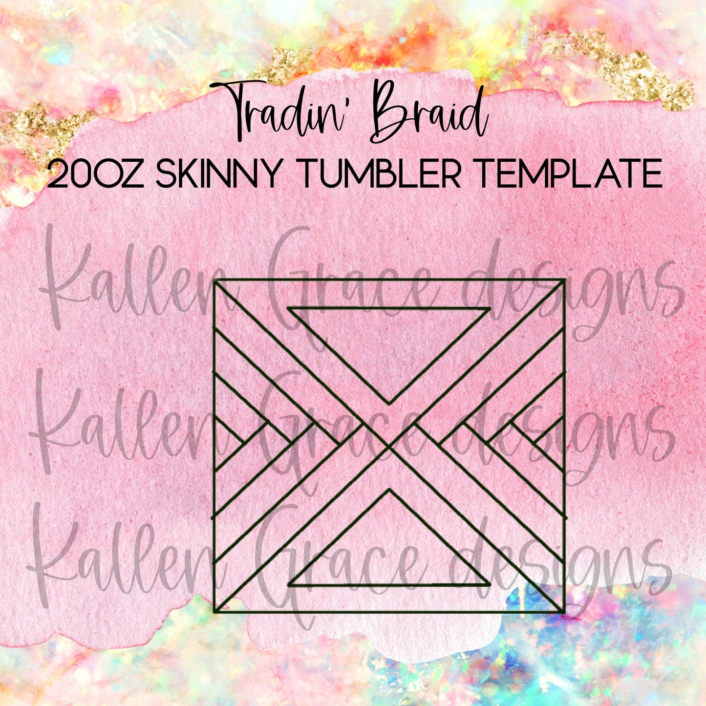Tradin' Braid 20oz Tumbler Template