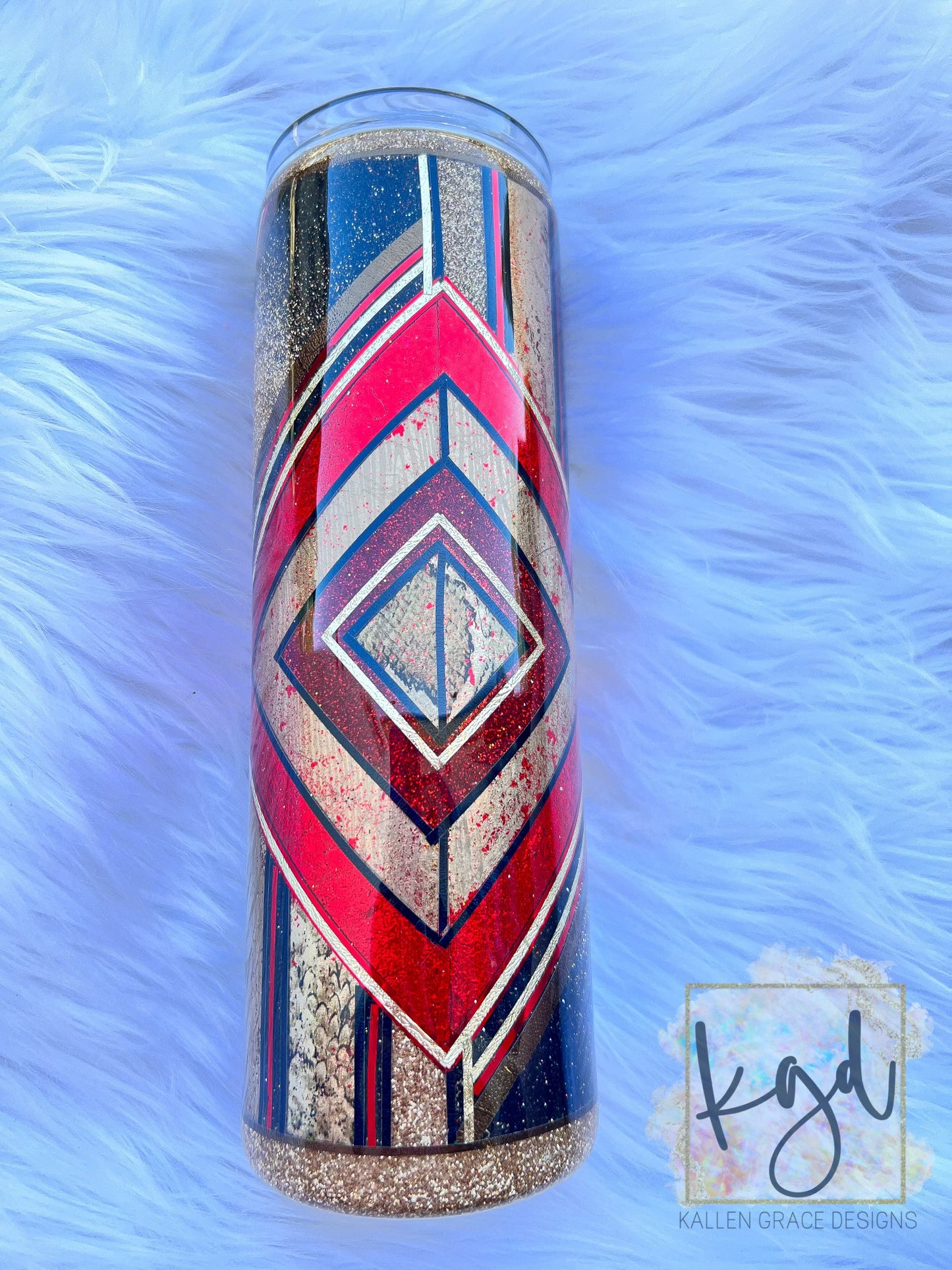 Jailhouse Diamond 30oz Skinny Tumbler Template