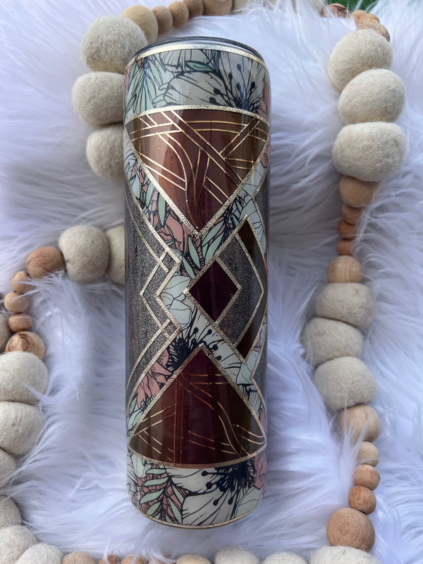 Western Diamond 30oz Skinny Tumbler Template