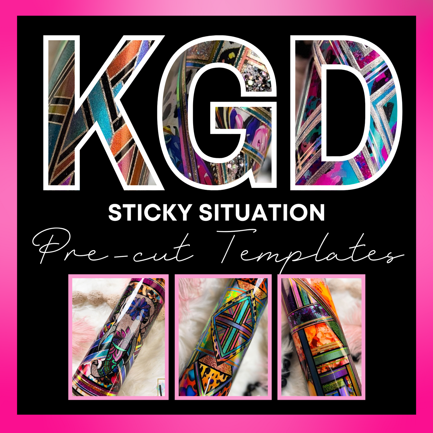 Pre-Cut Tumbler Templates