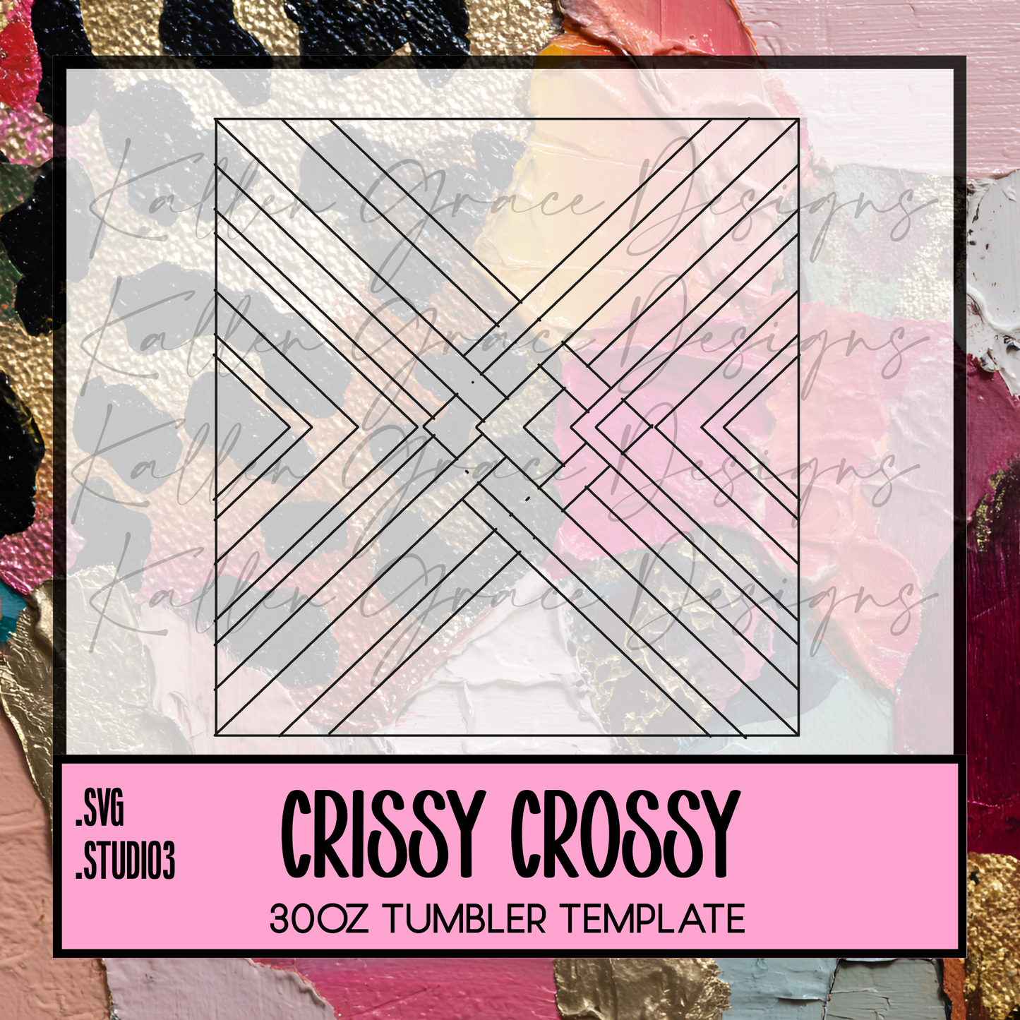Crissy Cross 30oz {Tumbler Template}
