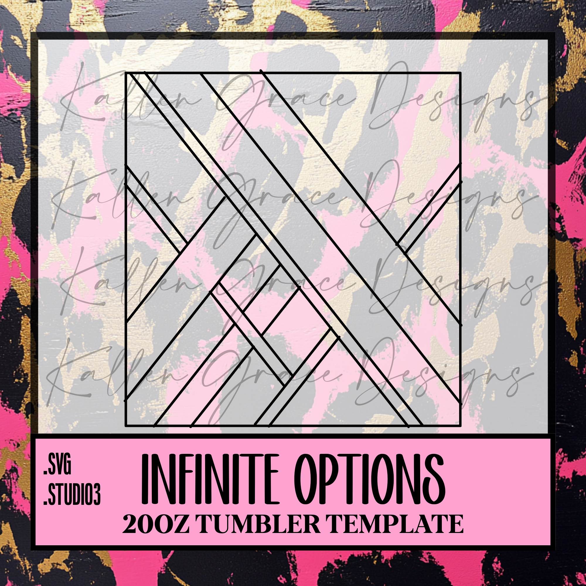20oz Infinite Options {Tumbler Template}
