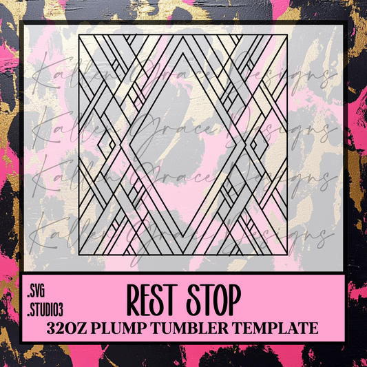 32oz Rest Stop {Tumbler Template}