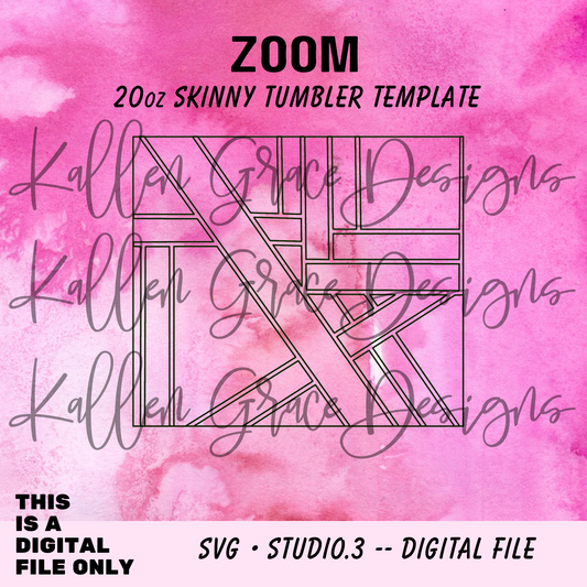 20oz Zoom {Tumbler Template}